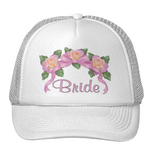 Rosen-Band-Hochzeit - Braut Baseball Kappen