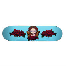 Rosen-FeeSkateboard Personalisierte Skateboards