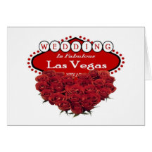 Rosen-Herz-Form-Hochzeit in Las- Vegaskarte