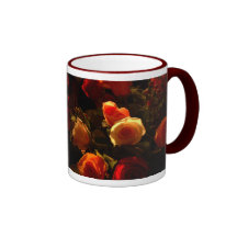 Rosen I - Orange, Rot und Goldruhm Teetasse