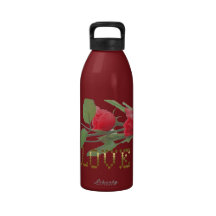 Rosen-Liebe-Blumenfreiheits-Flasche Wiederverwendbare Wasserflaschen