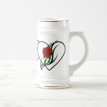 Rosen-Tätowierung Teetasse