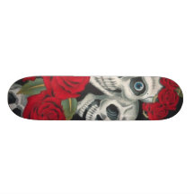 Rosen und Tod Individuelles Skateboard