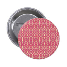 Rosen-viktorianischer Damast Anstecknadelbutton