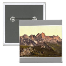 Rosengarten Gruppe von Schlern, Tirol, Austro-Hung Button