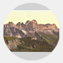 Rosengarten Gruppe von Schlern, Tirol, Austro-Hung Sticker