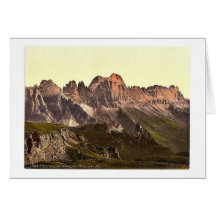 Rosengarten Gruppe von Schlern, Tirol, Austro-Hung Karten