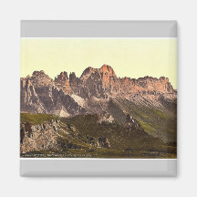 Rosengarten Gruppe von Schlern, Tirol, Austro-Hung Magnets