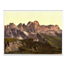 Rosengarten Gruppe von Schlern, Tirol, Austro-Hung Postkarten
