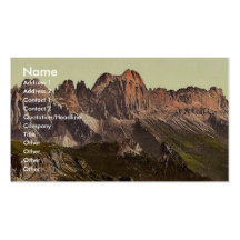 Rosengarten Gruppe von Schlern, Tirol, Austro-Hung Visitenkartenvorlage