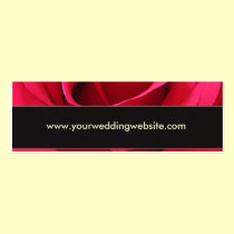 Rosenhochzeits-Websitekarte visitenkarten