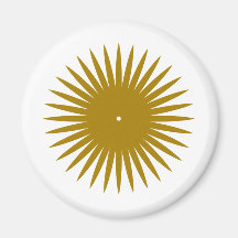 rosette braun brown sand magnete
