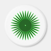 rosette grün green kühlschrankmagnet