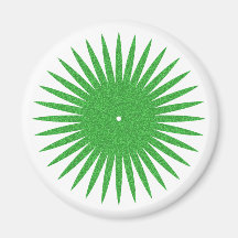 rosette grün green kühlschrankmagnet