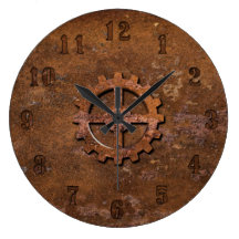 Rostige Steampunk Uhr