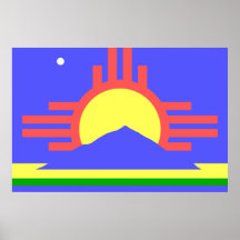Roswell, Vereinigte Staaten kennzeichnen Plakatdrucke