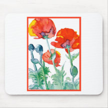 ROT DER MOHNBLUMEN-LUCIOUS MOUSEPADS