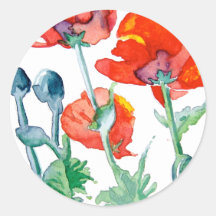 ROT DER MOHNBLUMEN-LUCIOUS STICKERS