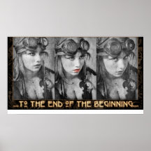 Rot-Lippen des Triptychon-1 Plakatdruck