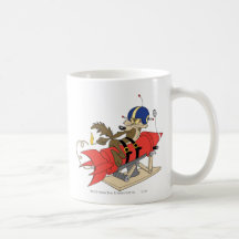 Rot Rocket Wile E. Coyote Launching Kaffeetassen