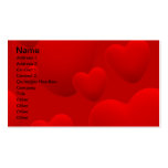 ROT ÜBERLAGERTER LIEBE-MOTIVIEREND SCHATZ der HERZ Visitenkarte