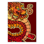 Rote chinesische Drache-Gruß-Karte