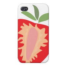 Rote Erdbeere iPhone 4/4S Hüllen