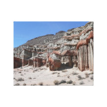 Rote Felsen-Schlucht ausgedehnter Leinwand-Druck Galerie Gefaltete Leinwand