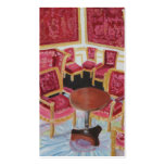 Rote InnenChateau-Fontainebleau-Visitenkarte