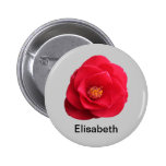rote Kamelien-Blume addieren Ihren Namen Button