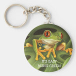 Rote mit Augen Baum-Frosch-Schlüsselkette Schlüsselanhänger