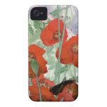 rote Mohnblumen abstrakte iPhone 4/4s Case-Mate iPhone 4 Cover