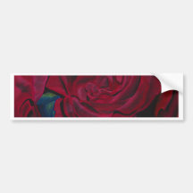 Rote Rosen, Acrylmalerei Auto Sticker