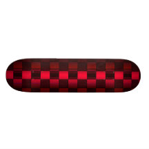 Rote Schachbrett-Plattform Individuelles Skateboard