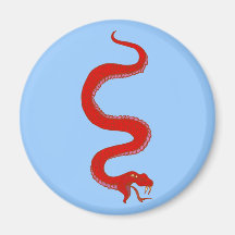 rote Schlange red snake Magnete