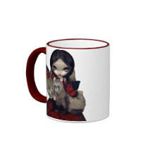 "Rote Schmetterlings-Frettchen-" Becher Teetasse