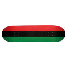 Rote, schwarze und grüne Flagge Skateboard Brett