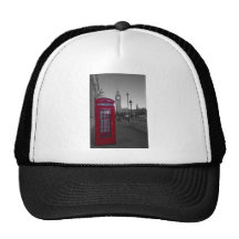 Rote Telefonzelle Londons Kappe