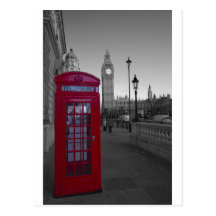 Rote Telefonzelle Londons Postkarten