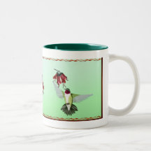 Rote Throated Hummingbird_ Becher Tassen