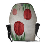 Rote Tulpen kundengerecht Kuriertaschen