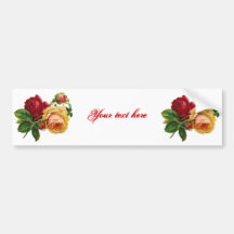 Rote u. gelbe Rosen Auto Sticker