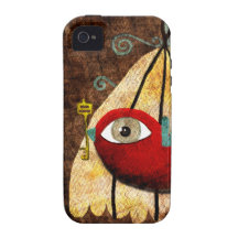 Rote Vogel-Schlüssel IPhone Rechtssache 4 Vibe iPhone 4 Cover