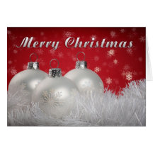 Rote Weihnachtskarte