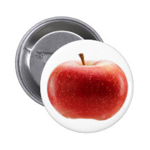 Roter Apfel Button