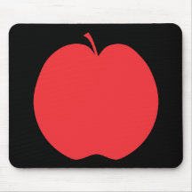 Roter Apple Mauspad