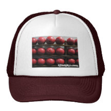 Roter Bowlings-Ball-Fernlastfahrer-Hut Baseballmützen