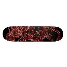 Roter Drache Skateboard Brett