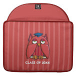 Roter Eulen-Absolvent rotes MacBook Pro 15" Hülse MacBook Pro Sleeve