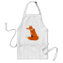 Roter Fox Schürze